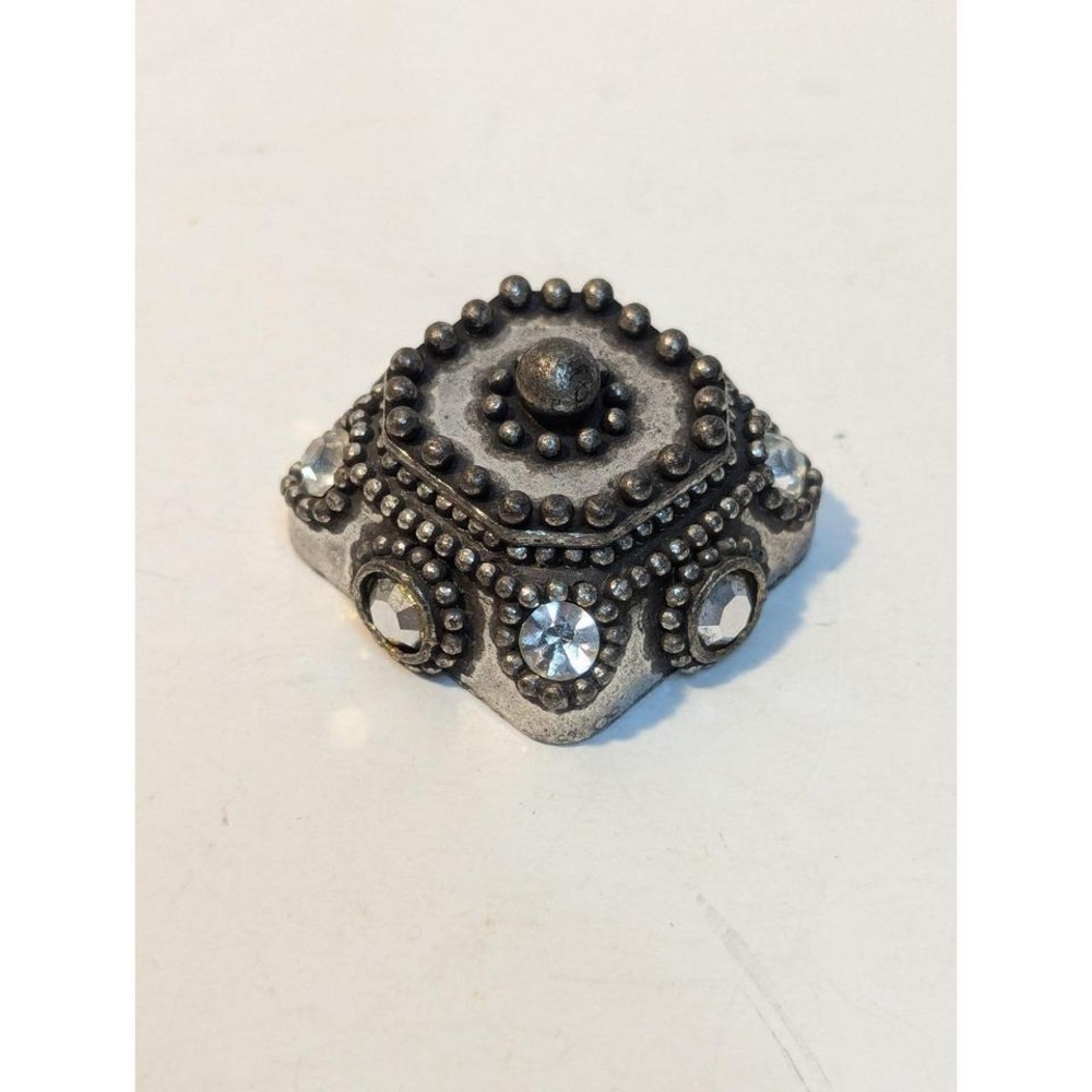 Small Jeweled Trinket/Pill‎ Box
